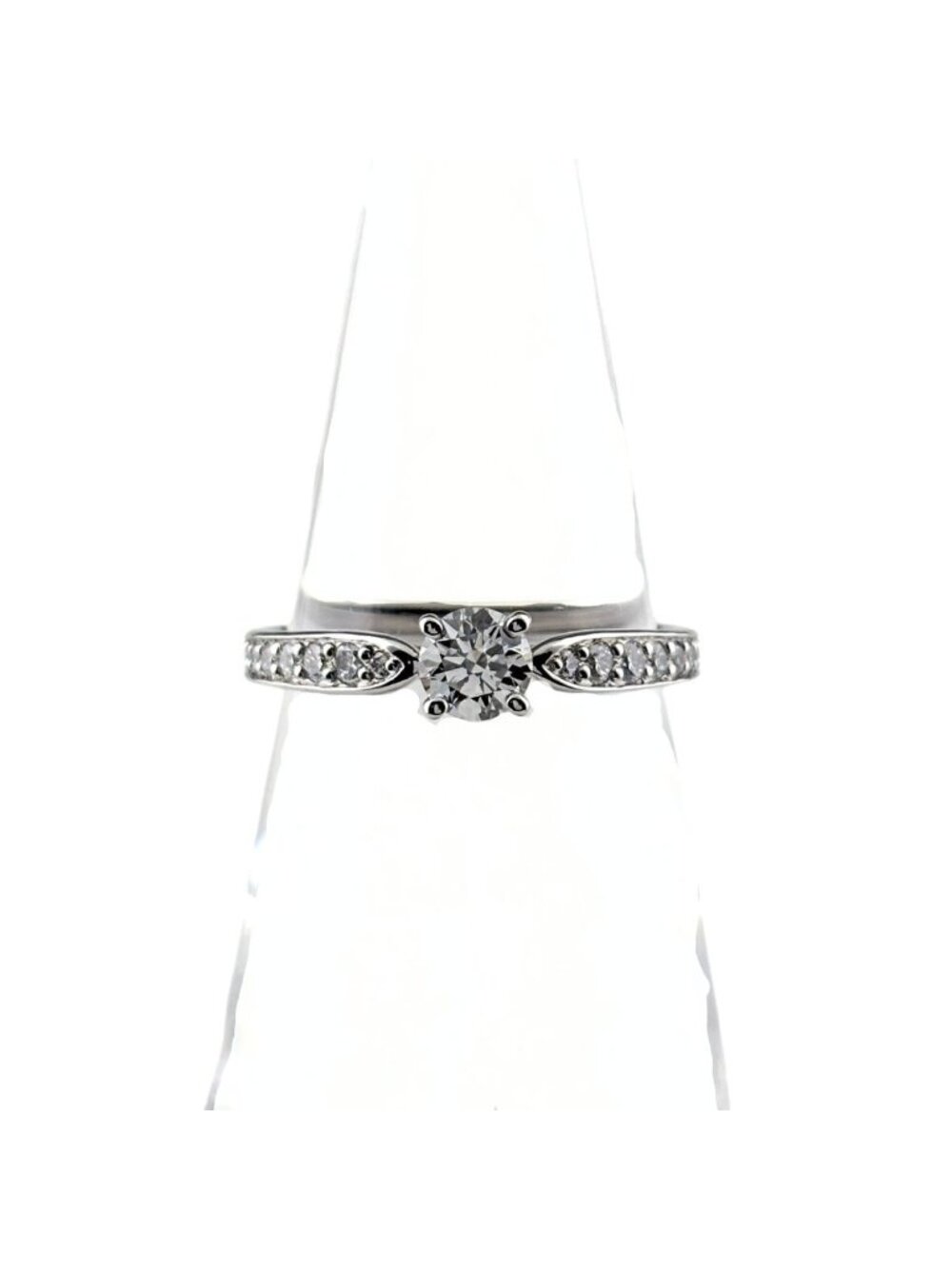 Tiffany & Co Harmony Half Circle Platinum Ring Pave Diamond